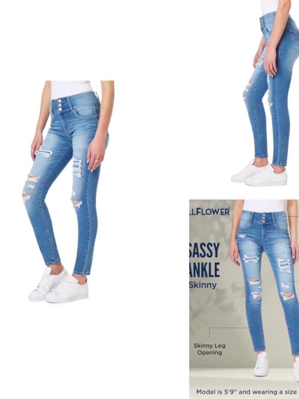 High-Rise Ankle Skinny Jeans Insta Soft Stretch Denim Juniors